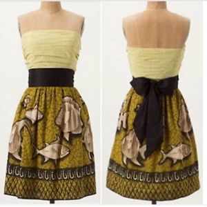 NWOT Anthropologie Vanessa Virginia Fish Dress